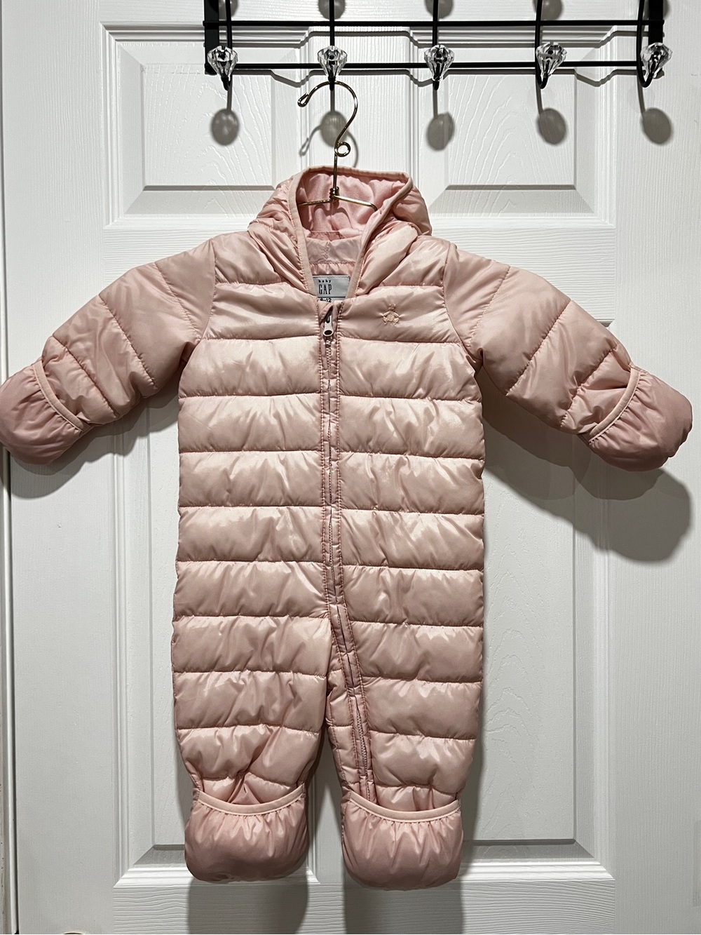 Baby GAP Snowsuit Primaloft Front Zip Lightweight Size 6-12-Months Up to 22Lbs